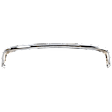 Front Bumper, Chrome, With Fog Light Holes, With License Plate Provision, Without Mounting Brackets
