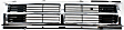 1987-1989 Toyota 4Runner - Grille Assembly, Chrome Shell with Painted Black Insert, Grille