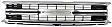 Grille Assembly, Chrome Shell With Black Insert