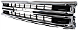 Grille Assembly, Chrome Shell With Black Insert