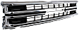 Grille Assembly, Chrome Shell With Black Insert