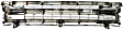 Grille Assembly, Chrome Shell With Black Insert