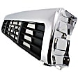 Grille Assembly, Chrome Shell with Painted Black Insert, Grille