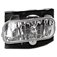 Front, Driver and Passenger Side Fog Lights, with Bulbs, Halogen, H10, 12V, 42W/45W, Chrome Interior