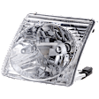Driver Side Headlight, with Bulb, Halogen, Clear Lens, 6 Cyl., 4.0L Engine