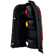 Passenger Side Tail Light, without Bulb, Halogen, Amber, Clear and Red Lens