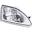 Passenger Side Headlight, with Bulb, Halogen, Clear Lens