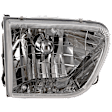 Passenger Side Headlight, with Bulb, Halogen, Clear Lens, Base Model