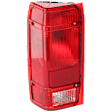 Driver Side Tail Light, without Bulb, Halogen, Clear and Red Lens