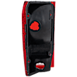 Passenger Side Tail Light, without Bulb, Halogen, Clear and Red Lens