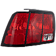Driver Side Tail Light, without Bulb, Halogen, Clear and Red Lens