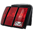 Driver Side Tail Light, without Bulb, Halogen, Clear and Red Lens