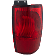 Passenger Side, Outer Tail Light, without Bulb, Halogen, Red Lens, Base Model, 8 Cyl., 5.4L Engine