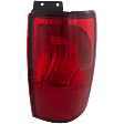 Passenger Side, Outer Tail Light, without Bulb, Halogen, Red Lens, Base Model, 8 Cyl., 5.4L Engine