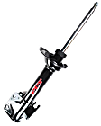 331767L Rear, Driver Side Bare Strut, Sedan