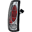 Driver and Passenger Side Tail Light, with Bulbs, Halogen, Clear Lens, Chrome Interior