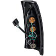 Driver and Passenger Side Tail Light, with Bulbs, Halogen, Clear Lens, Chrome Interior