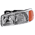 2004 GMC Sierra 1500 - Driver Side Halogen Headlight, With bulb(s), Extended Cab Pickup, OE Replacement