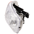 Passenger Side Headlight, with Bulb, Halogen, Clear Lens, without Gasket Seal