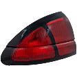 Driver Side Tail Light, without Bulb, Halogen, Red Lens, Base/LS Models