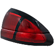 Passenger Side Tail Light, without Bulb, Halogen, Red Lens, Base/LS Models
