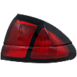 Passenger Side Tail Light, without Bulb, Halogen, Red Lens, Base/LS Models