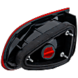 Driver Side, Outer Tail Light, without Bulb, Halogen, Red Lens, Without Socket