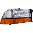 Passenger Side Headlight, with Bulb, Halogen, Clear Lens, with Park Lamp (without bulb)