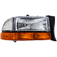 Passenger Side Headlight, with Bulb, Halogen, Clear Lens, with Park Lamp (without bulb)