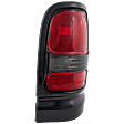 Driver Side Tail Light, without Bulb, Halogen, Clear and Red Lens, With Sport Package, Old Body Style