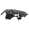Driver and Passenger Side Headlights, with Bulbs, Halogen, Clear Lens, Chrome Interior, Projector Type