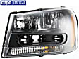 Driver Side Headlight, with Bulb, Halogen, Clear Lens, with Dual Beam, CAPA Certified