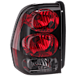 Driver Side Tail Light, with Bulb, Halogen, Clear and Red Lens