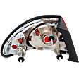 Passenger Side, Outer Tail Light, without Bulb, Halogen, Red Lens