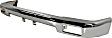 Front Bumper, Chrome, With License Plate Provision, Without Mounting Brackets, 2WD