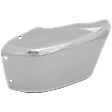 Front, Driver Side Bumper End, Chrome Steel