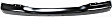 Front Bumper, Painted Black, Without Mounting Brackets
