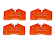 U1204 RS 4-4 Brake Pad Set Racing RS 4-4 (Orange) - Replaces OE Number 99 5541 532