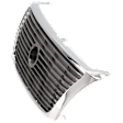 Grille, Chrome Shell with Painted Dark Gray Insert, 6 Cyl., 3.0L Engine
