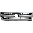 Grille Assembly, Painted Silver Shell with Painted Black Insert