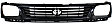 1995-1996 Toyota Tacoma - Grille Assembly, Gray Shell with Black Insert