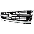 Grille, Chrome Shell with Painted Black Insert, RWD, Except Pre-Runner
