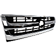 Grille, Chrome Shell with Painted Black Insert, RWD, Except Pre-Runner