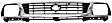 Grille Assembly, Chrome Shell with Painted Black Insert