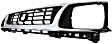 Grille Assembly, Chrome Shell with Painted Black Insert