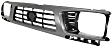 Grille Assembly, Painted Gray Shell with Painted Black Insert