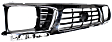 Grille Assembly, Chrome Shell with Painted Black Insert