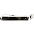 Front, Driver Side Bumper End, Chrome Steel