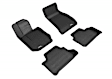 L1BM10301509 Front and Rear KAGU All-Weather Custom Fit Series Molded Floor Liner, Black Made of Rubber