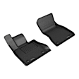 L1BM15411509 Front Row Molded Floor Liner, Black Made of Rubber